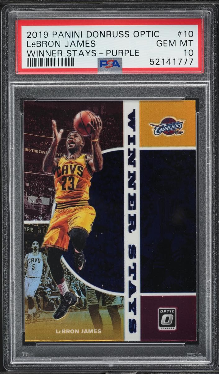 LeBron James 2019 panini Donruss Optic