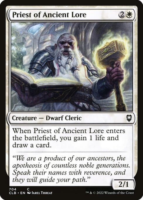 Priest of Ancient Lore 2022 Magic: The Gathering Commander Legends: Battle for Baldur's Gate