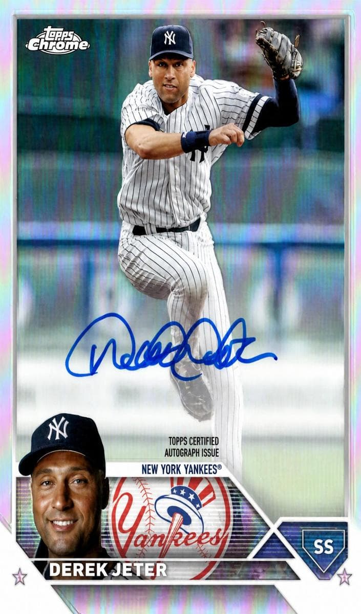 Derek Jeter 2023 topps Topps Chrome Update