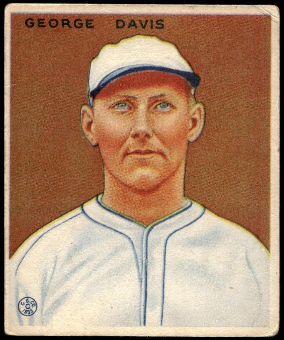 George Davis 1933 unknown Goudey