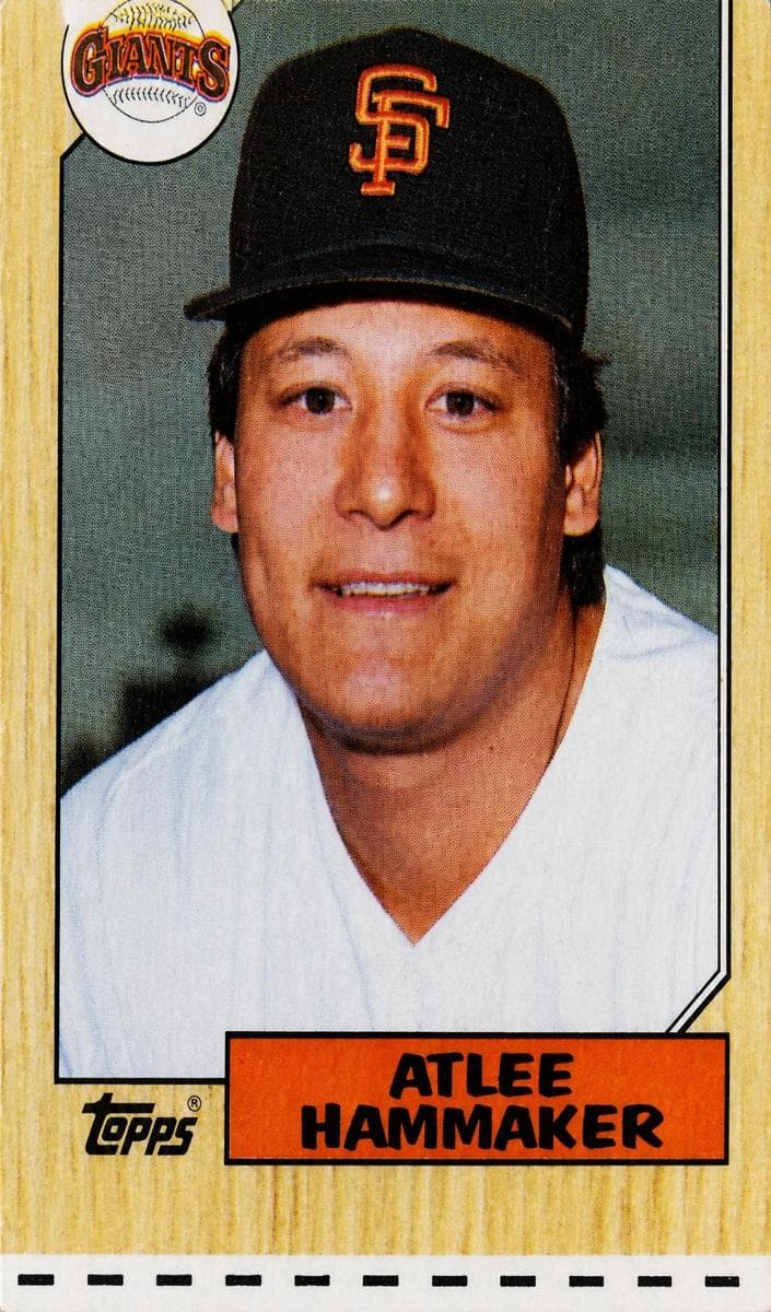 Atlee Hammaker 1987 topps Topps