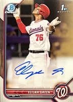 Elijah Green 2022 bowman Bowman Draft