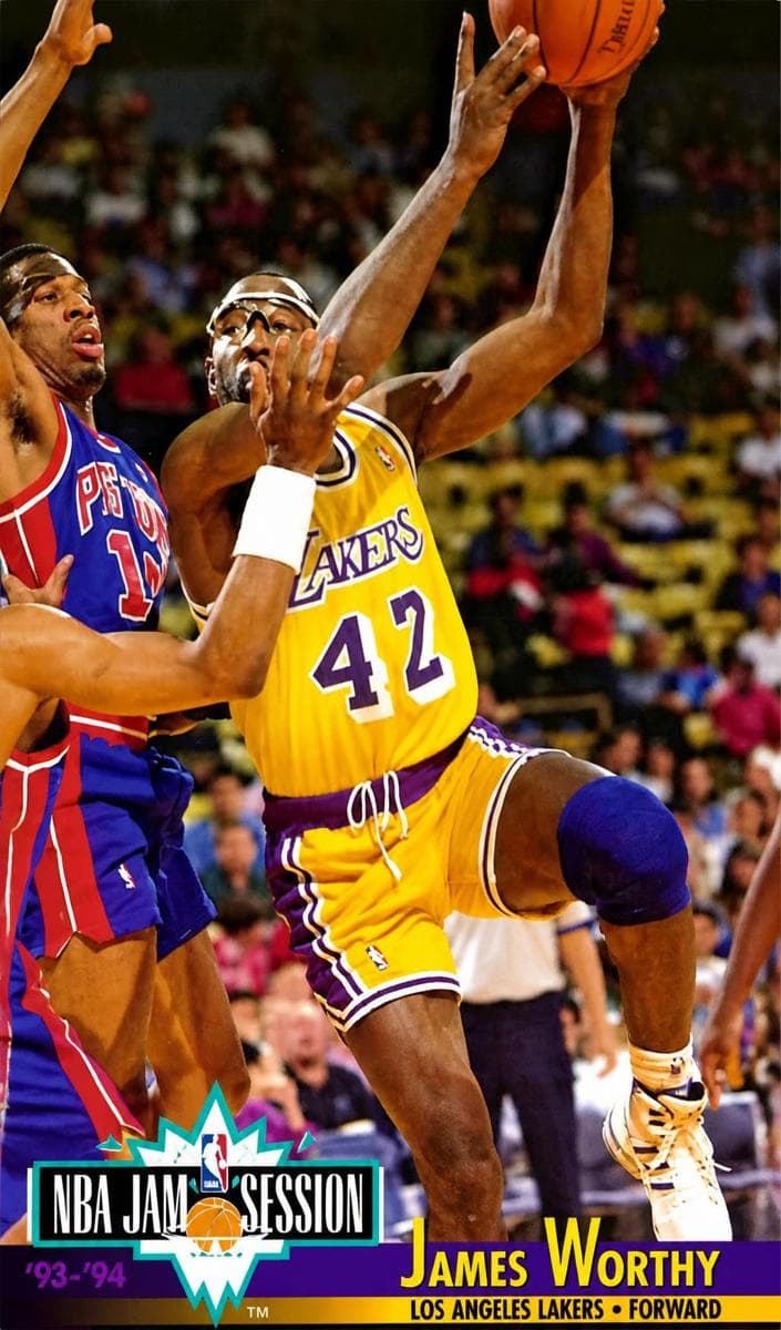 James Worthy 1993 panini Hoops