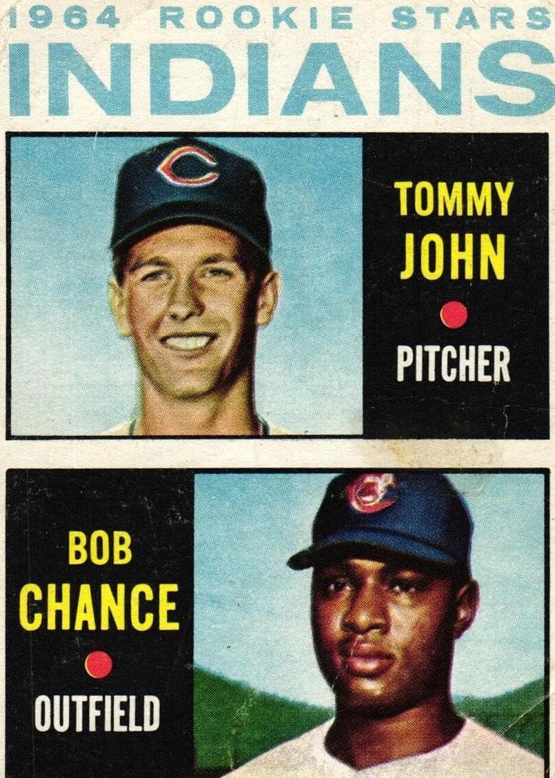 Indians 1964 Rookie Stars (Tommy John / Bob Chance) #146