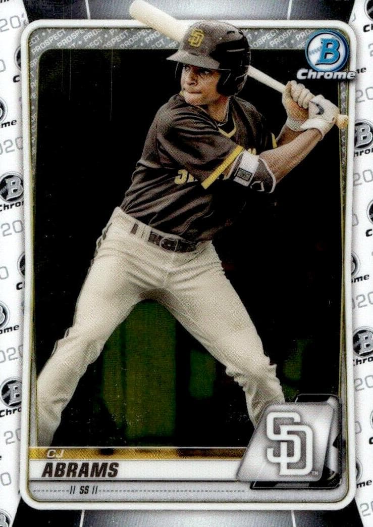CJ Abrams 2020 bowman Bowman Draft