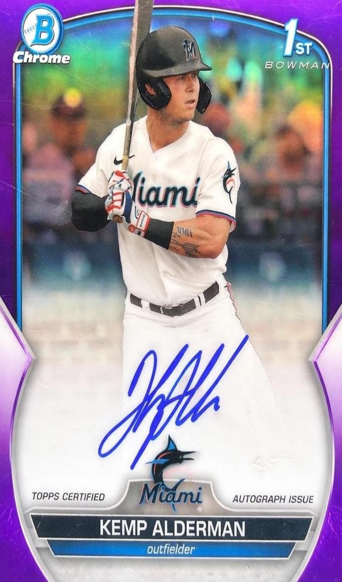 Kemp Alderman trading card