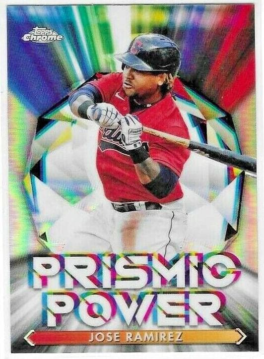 Jose Ramirez 2021 topps Chrome Prismic Power