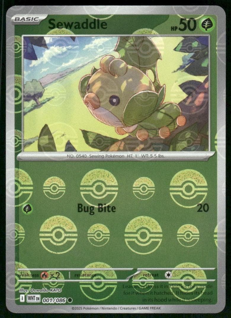 Sewaddle trading card