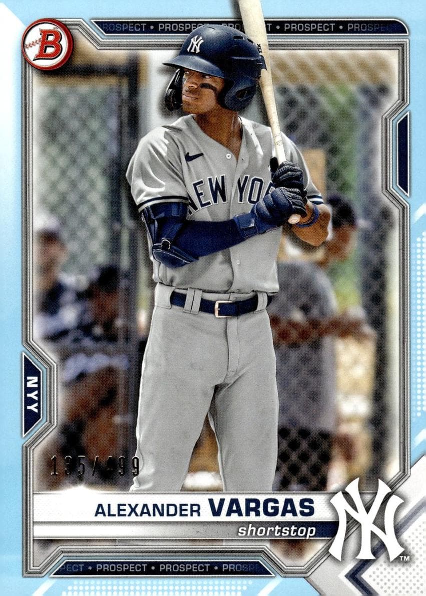 Alexander Vargas 2021 bowman Bowman Draft