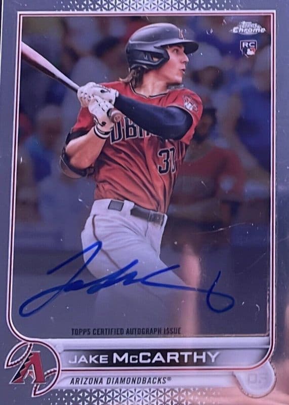 Jake McCarthy 2022 topps Topps Chrome