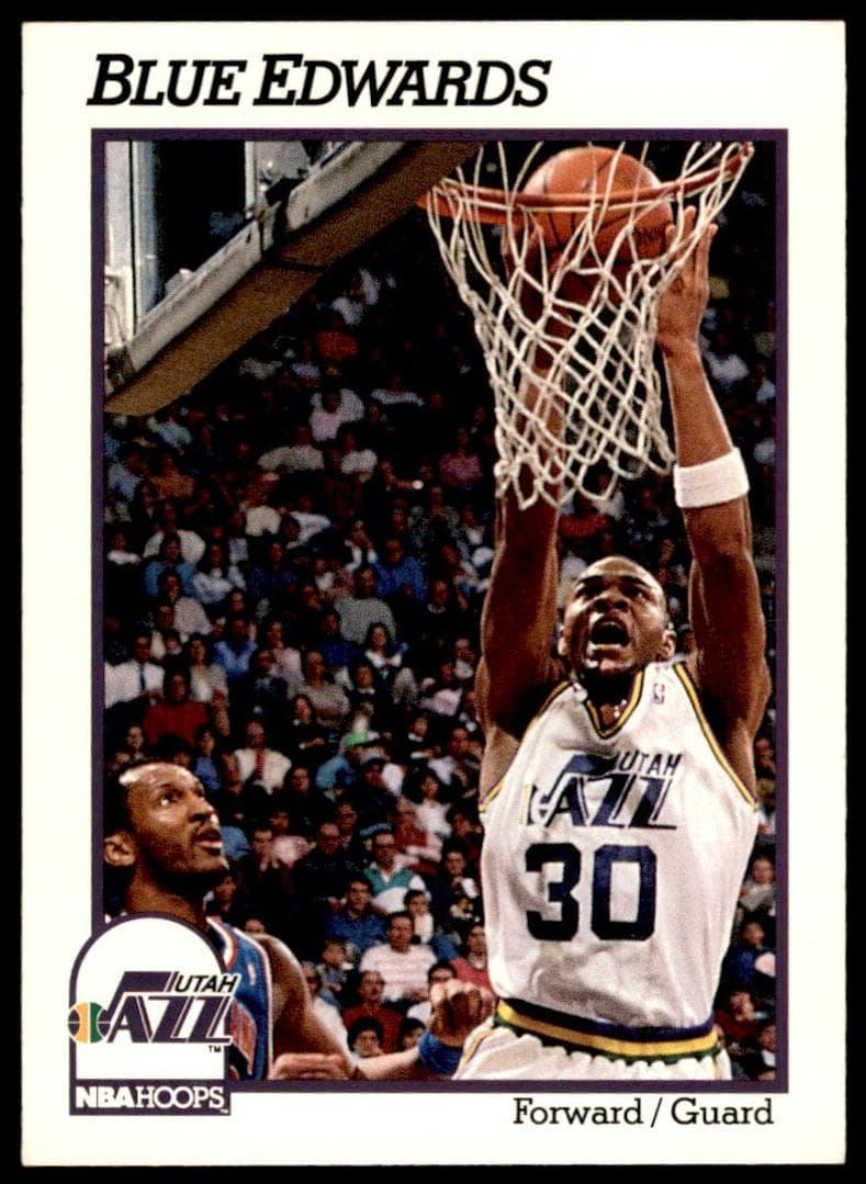 Blue Edwards 1991 panini Hoops