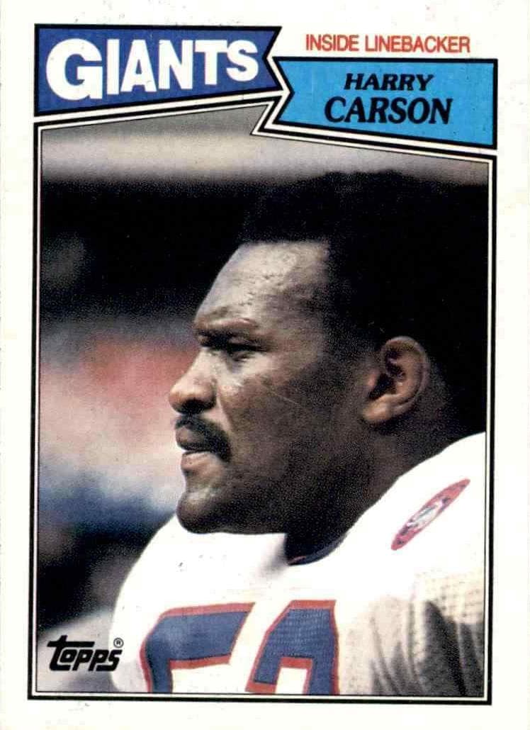 Harry Carson 1987 topps
