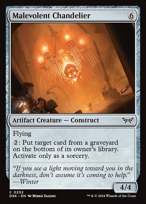 Malevolent Chandelier 2024 Magic: The Gathering Duskmourn: House of Horror