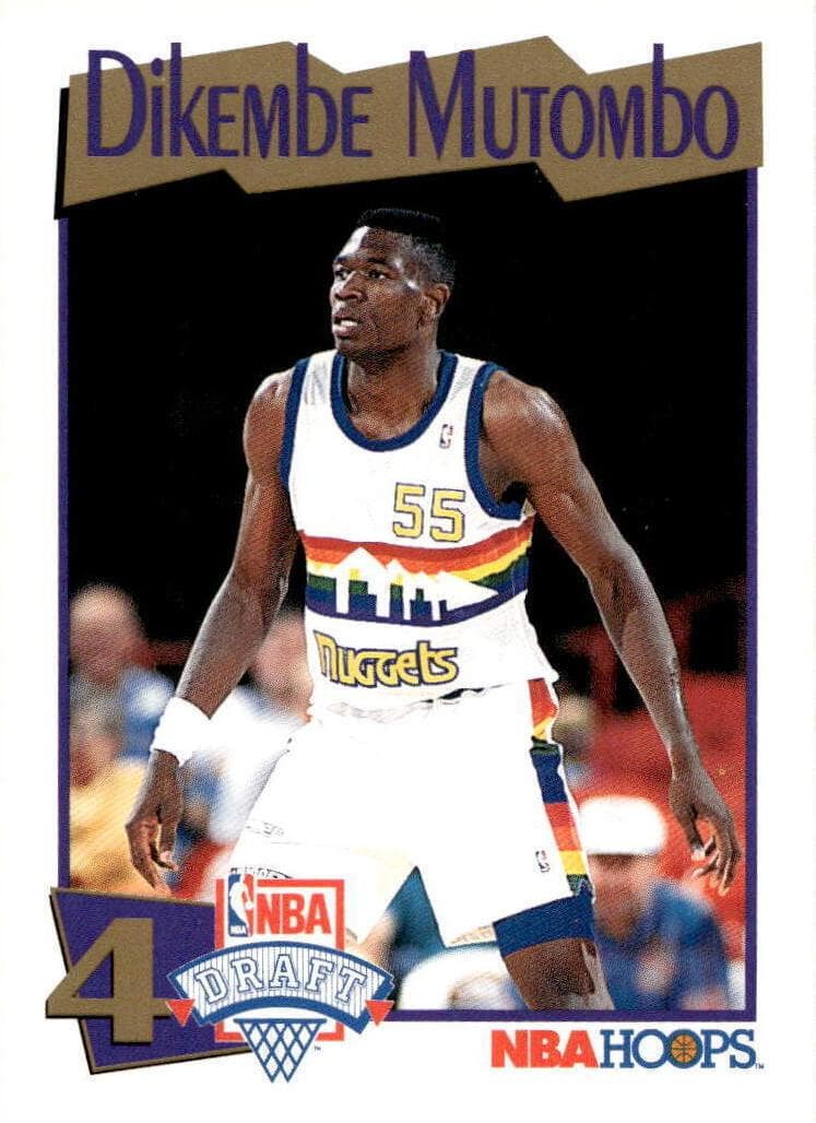 Dikembe Mutombo 1991 panini Hoops