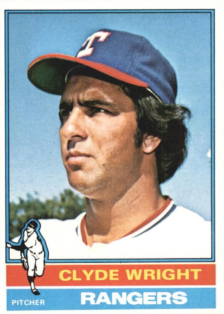Clyde Wright 1976 topps Topps