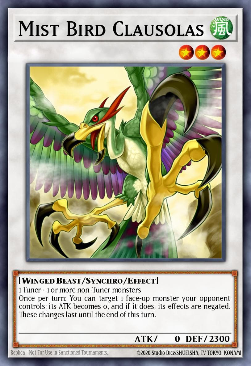 Mist Bird Clausolas 2013 Yu-Gi-Oh! Judgment of the Light