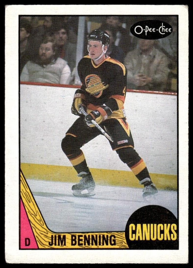 Jim Benning trading card