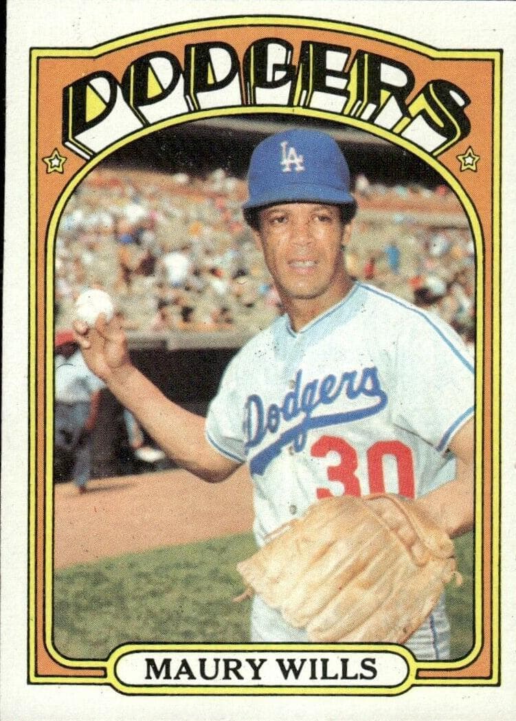 Maury Wills 1972 topps Topps
