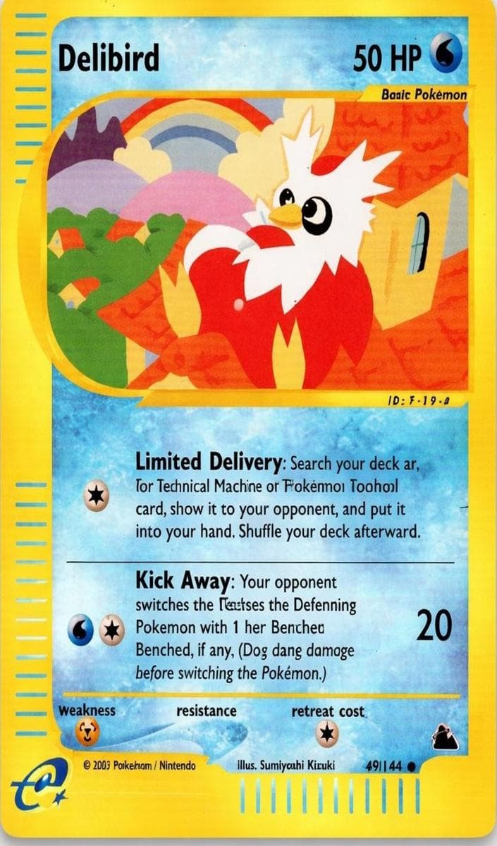Delibird trading card