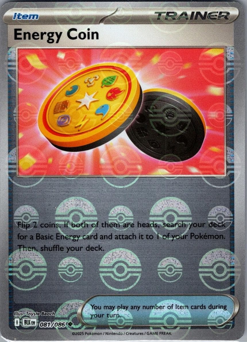 Energy Coin trading card