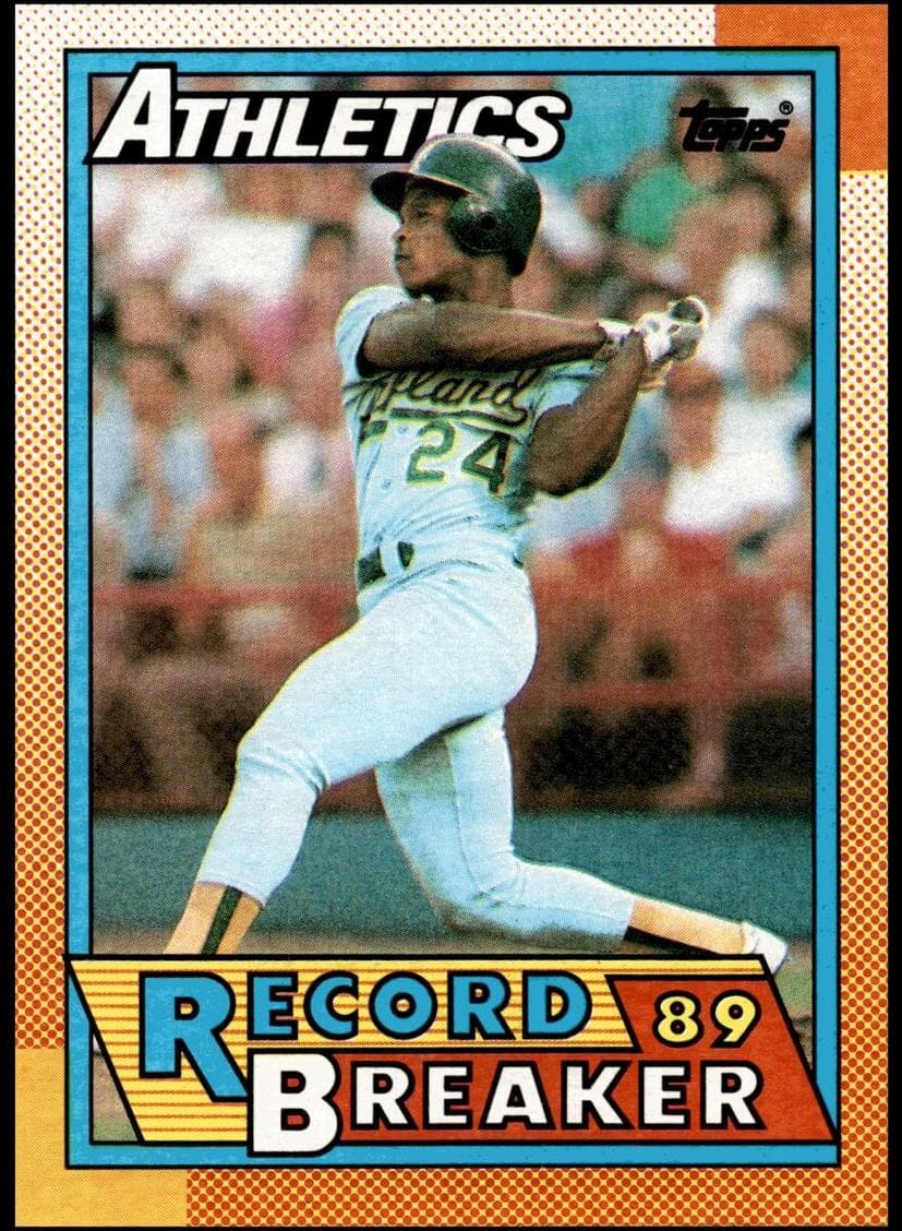 Rickey Henderson 1990 topps O-Pee-Chee