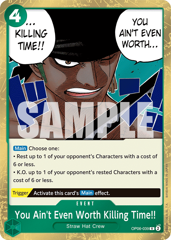 You Ain't Even Worth Killing Time!! 2024 One Piece Wings of the Captain