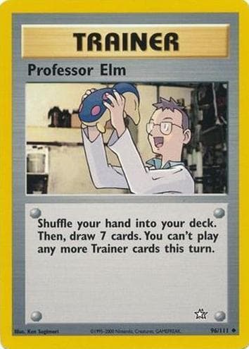 Professor Elm trading card