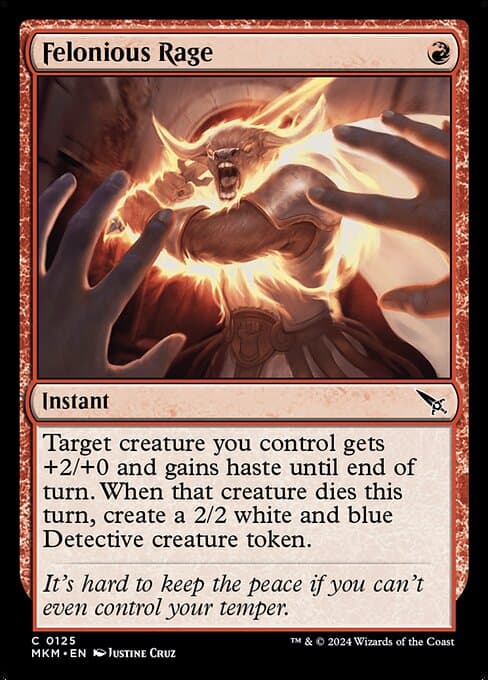 Felonious Rage 2024 Magic: The Gathering Murders at Karlov Manor