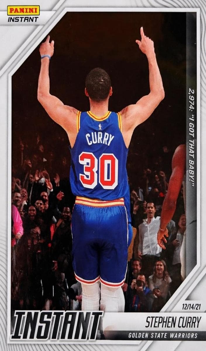Stephen Curry 2021 panini Instant