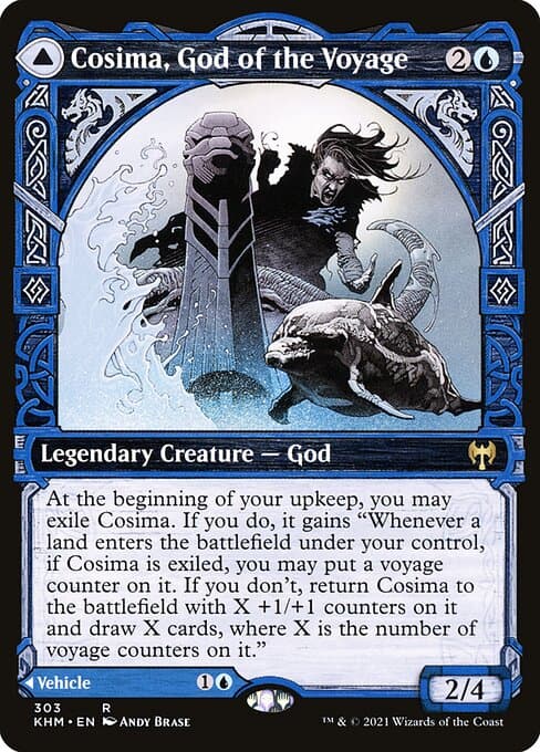 Cosima, God of the Voyage & The Omenkeel 2021 Magic: The Gathering Kaldheim Showcase