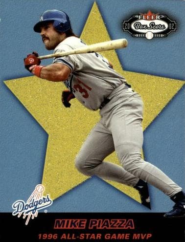 Mike Piazza 2002 fleer Fleer Box Score