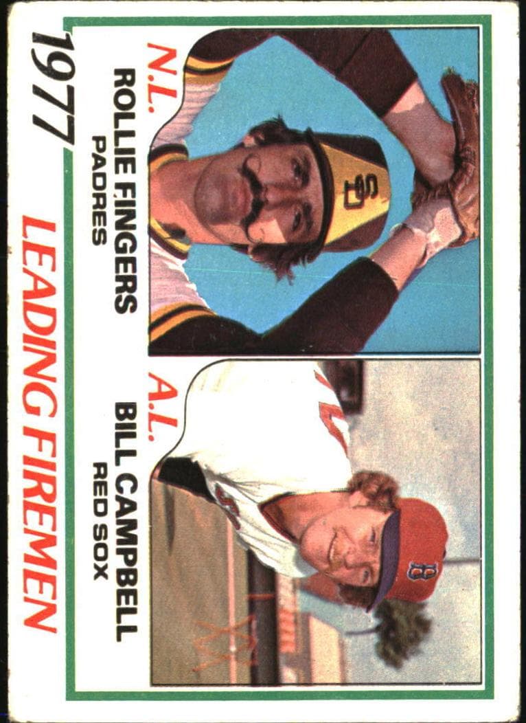 1977 Leading Firemen (Rollie Fingers / Bill Campbell) 1978 topps Topps