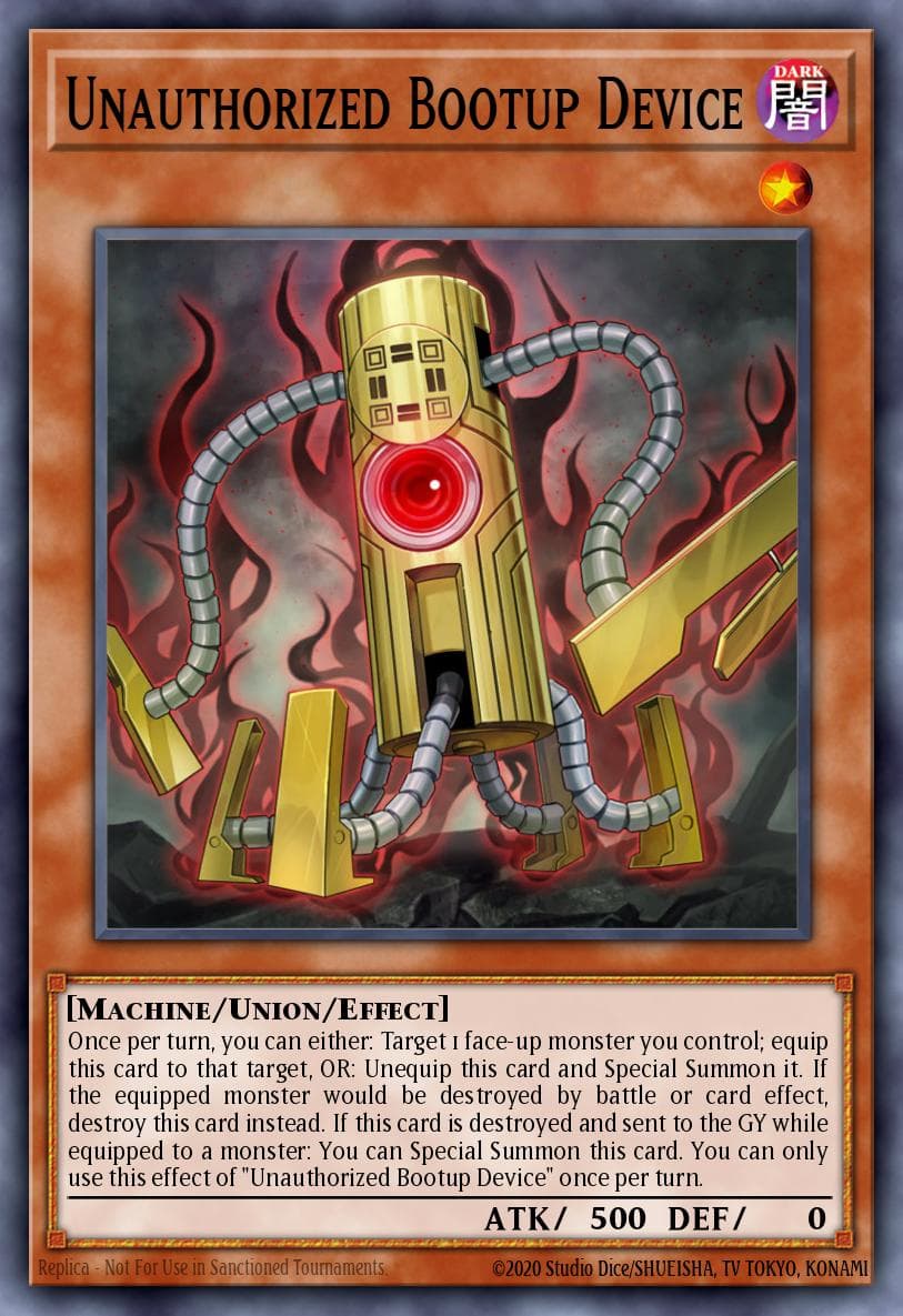 Unauthorized Bootup Device 2020 Yu-Gi-Oh! Rise of the Duelist 1st Edition