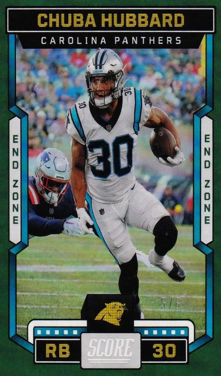 Chuba Hubbard 2023 panini Score