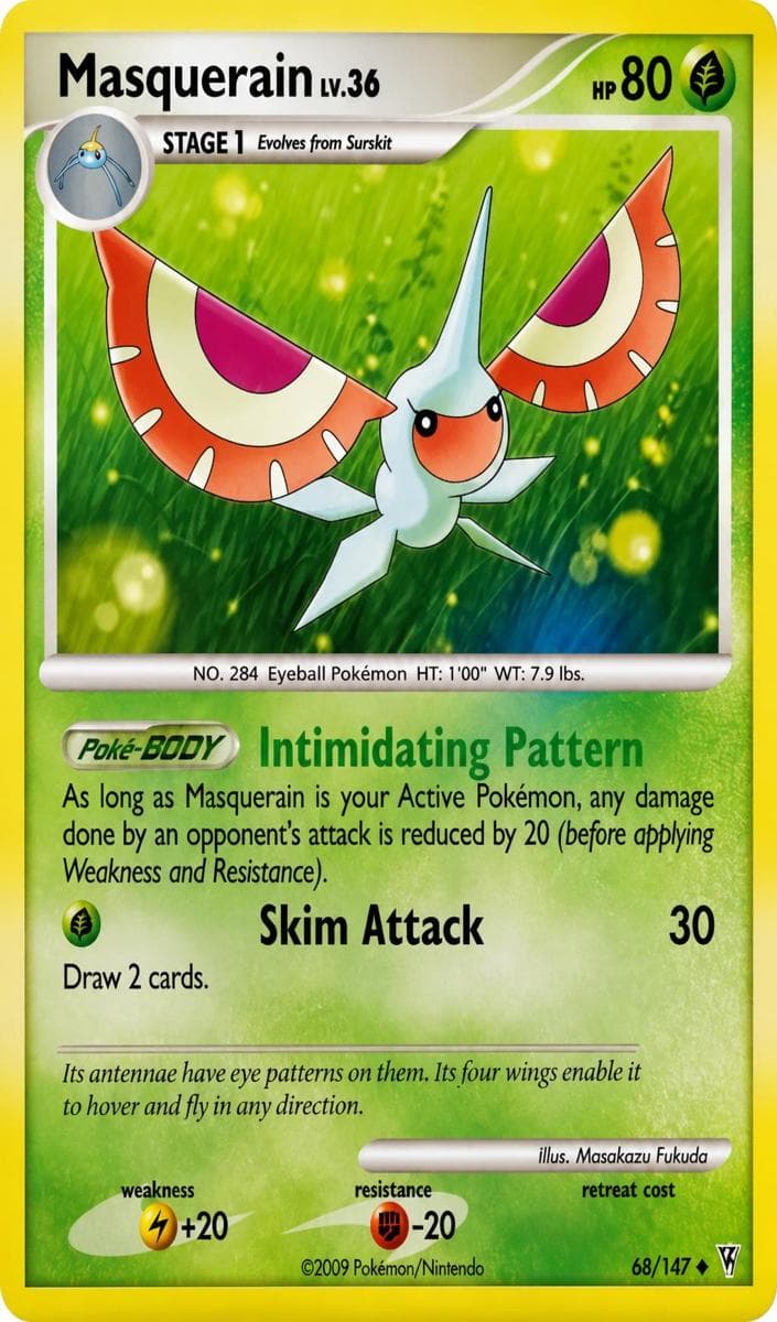 Masquerain trading card