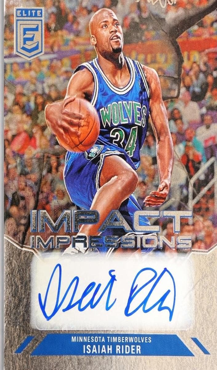 Isaiah Rider trading card