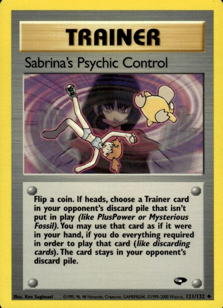 Sabrina's Psychic Control trading card