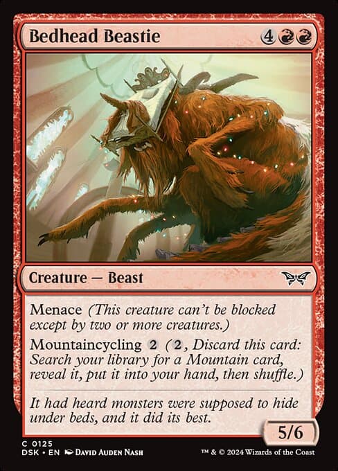 Bedhead Beastie 2024 Magic: The Gathering Duskmourn: House of Horror
