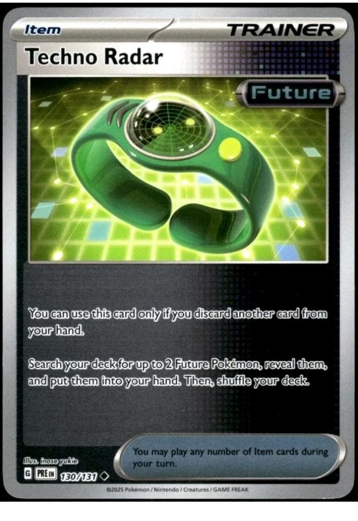 Techno Radar trading card