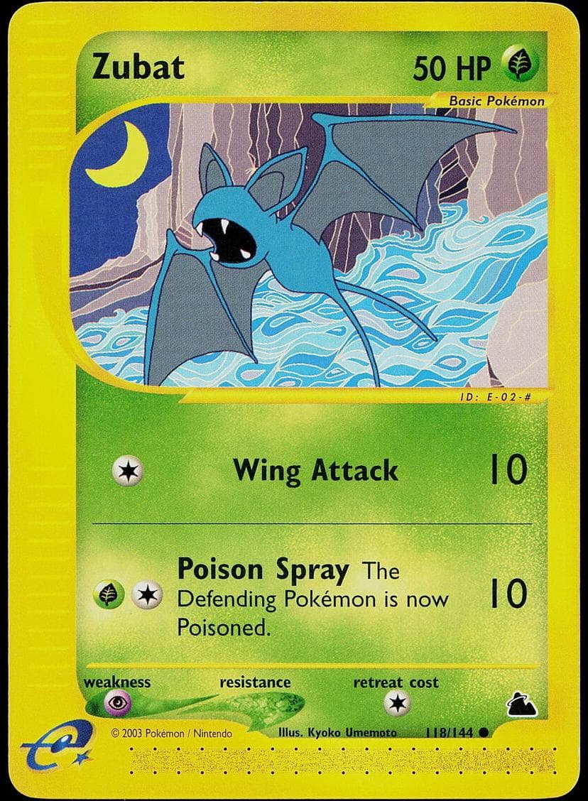Zubat trading card