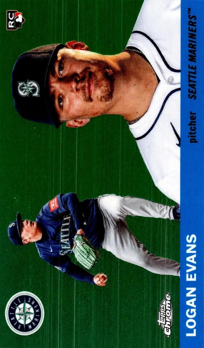 Logan Evans trading card
