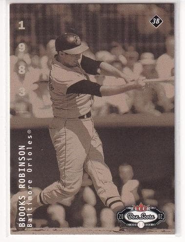 Brooks Robinson 2002 fleer Fleer Box Score
