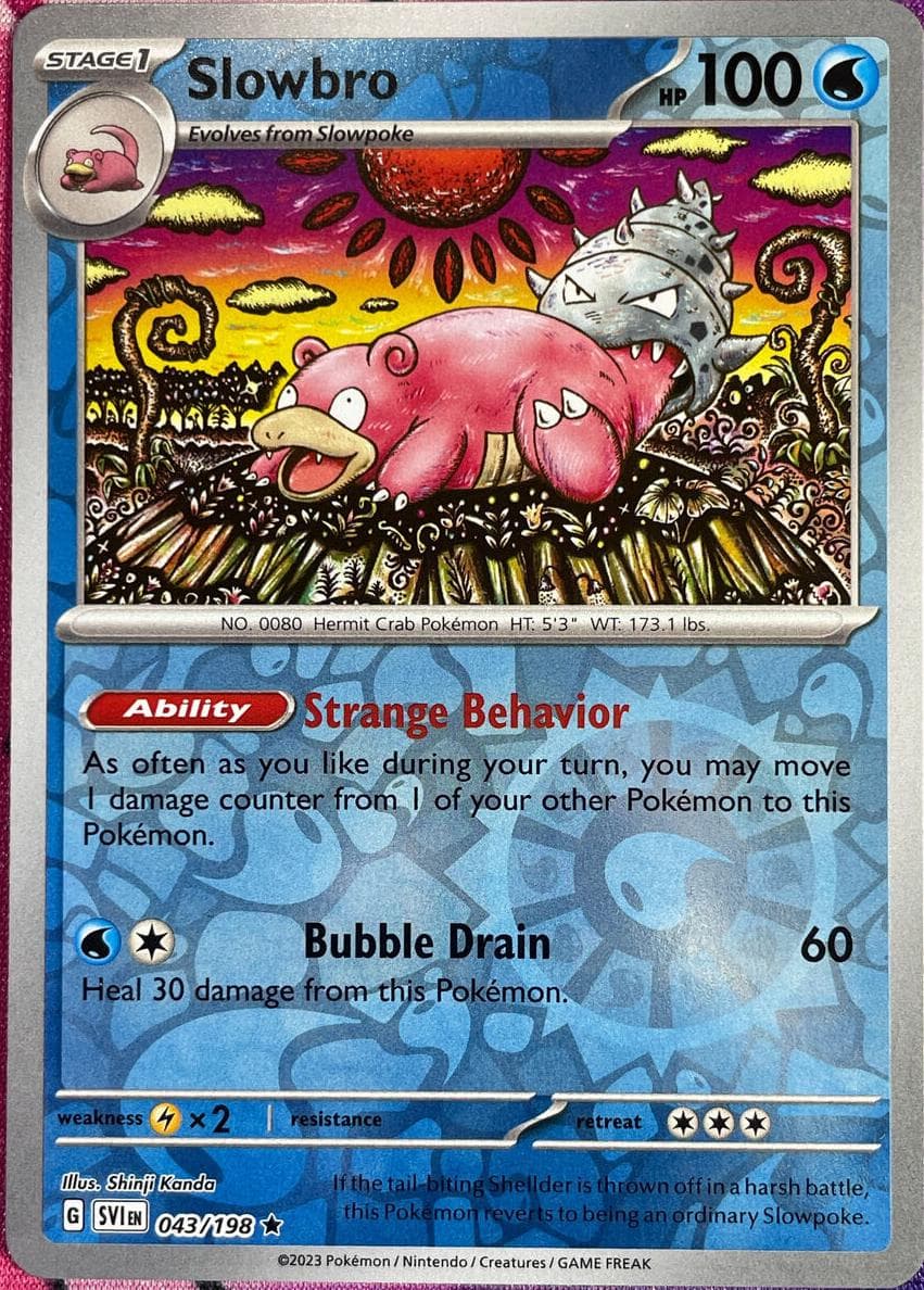 Slowbro trading card