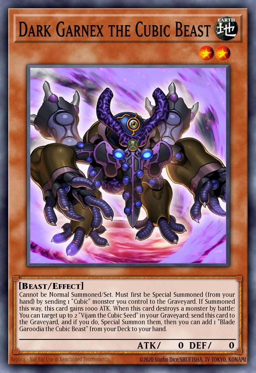 Dark Garnex the Cubic Beast 2019 Yu-Gi-Oh! Japanese 20th Anniversary Legend Collection