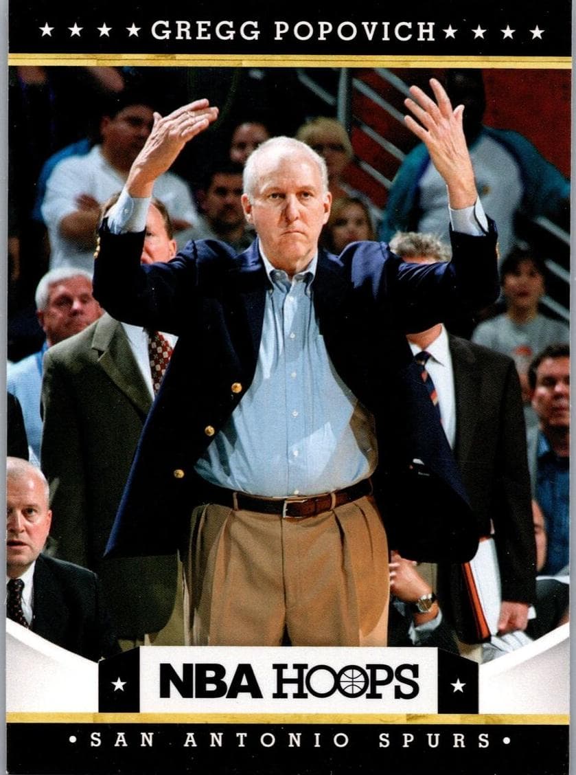 Gregg Popovich 2012 panini Hoops