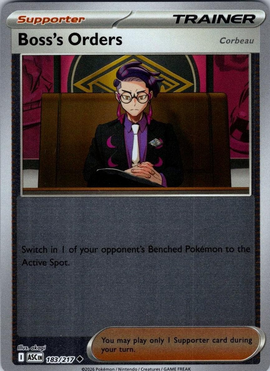 Boss's Orders trading card