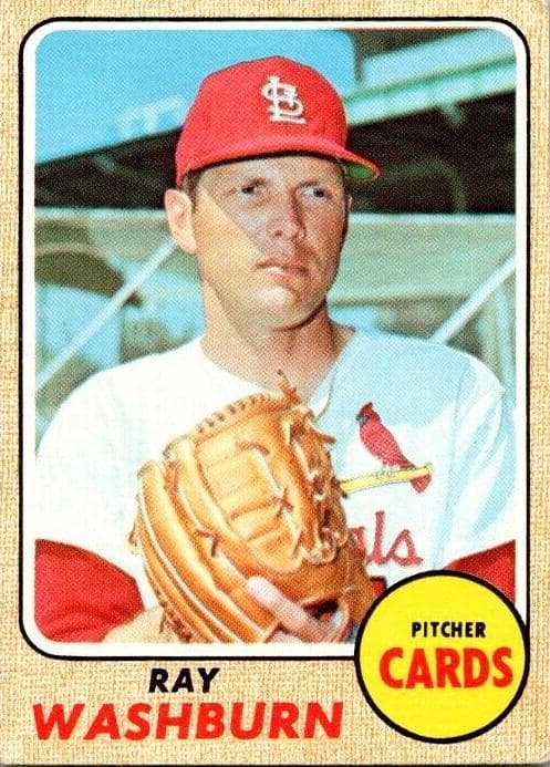 Ray Washburn 1968 topps Topps