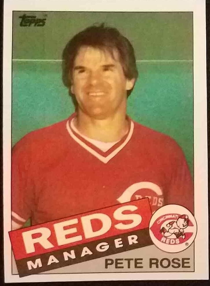Pete Rose P/MGR trading card