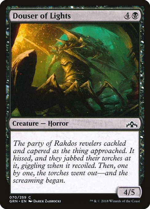 Douser of Lights 2018 Magic: The Gathering Guilds of Ravnica