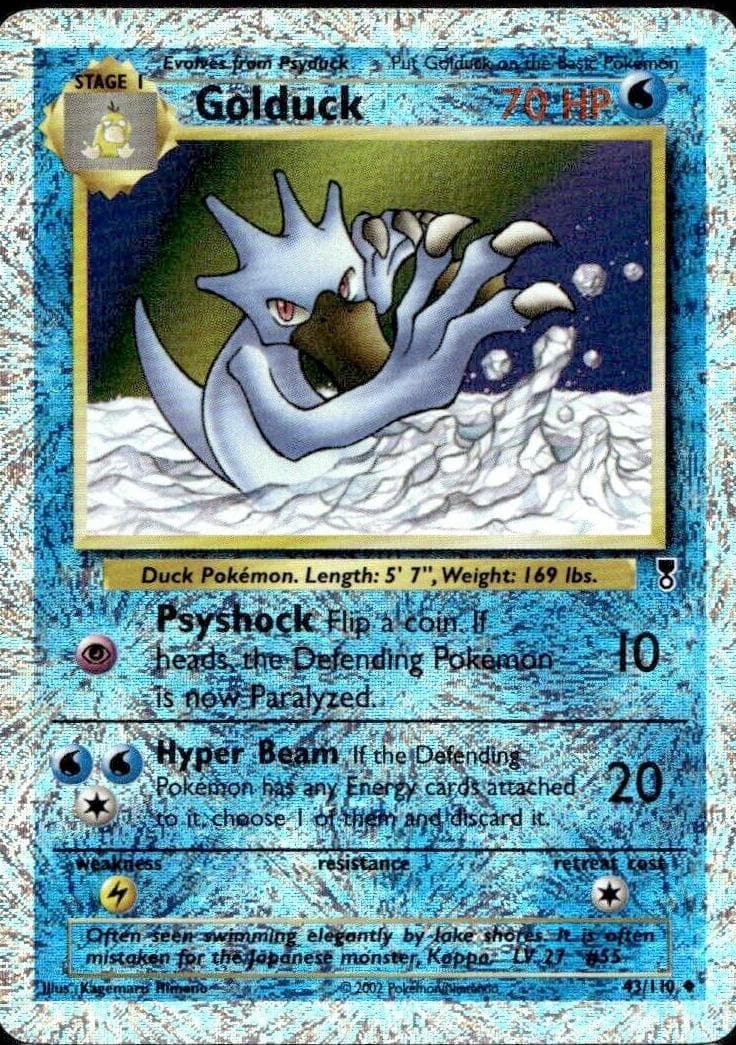 Golduck trading card